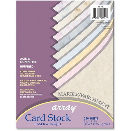 PACON Cardstock, Mrbl/Parchm, 250Sh Pk PAC101196